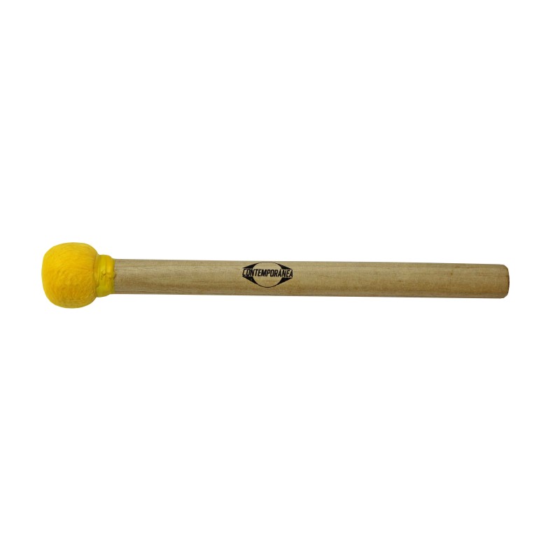 Mailloche de surdo bois 30cm (3°) - Jaune
